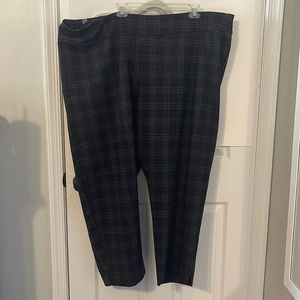 Lane Bryant Black/white Diamond Pattern Madison Pants